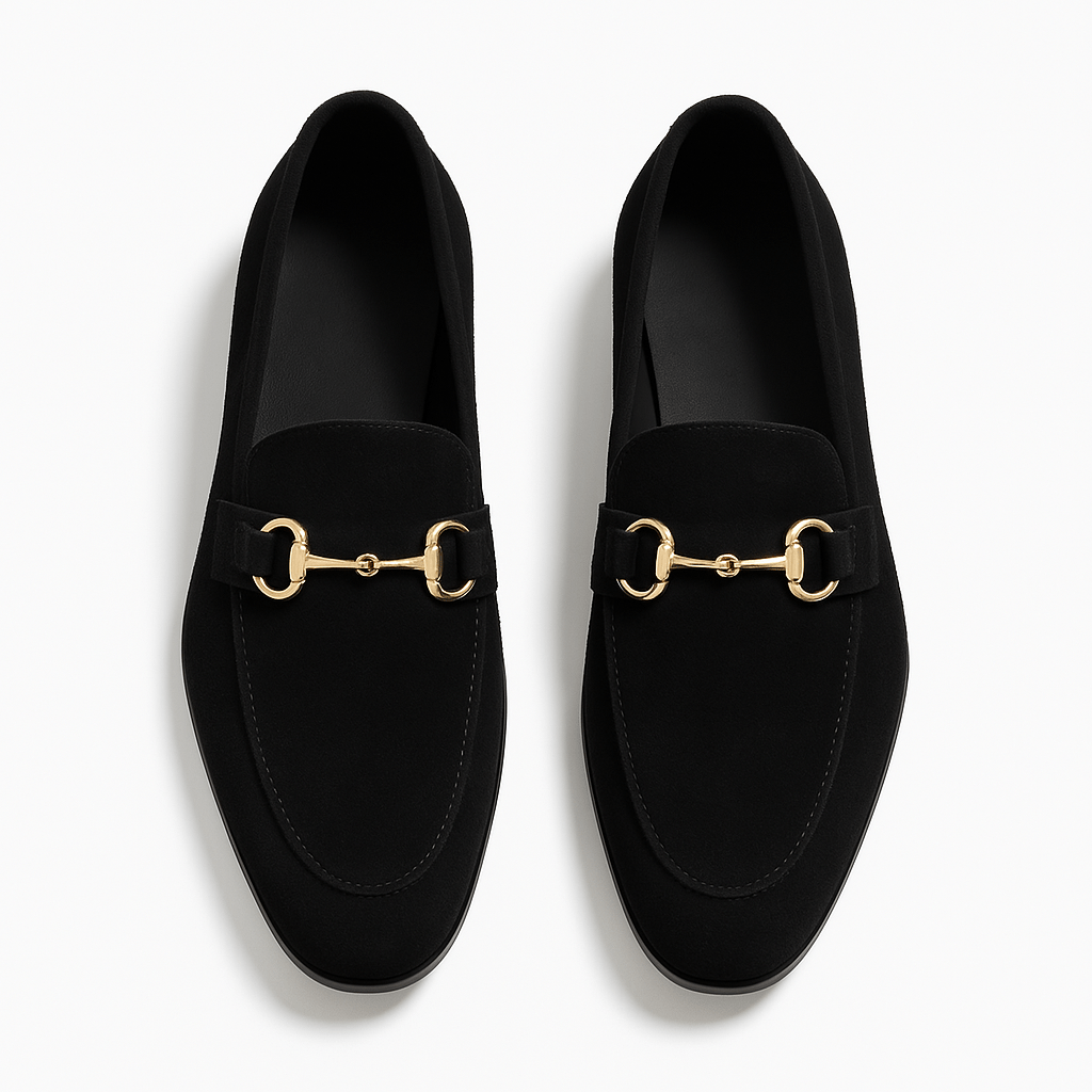 Luminovi | Suede Horsebit Loafers