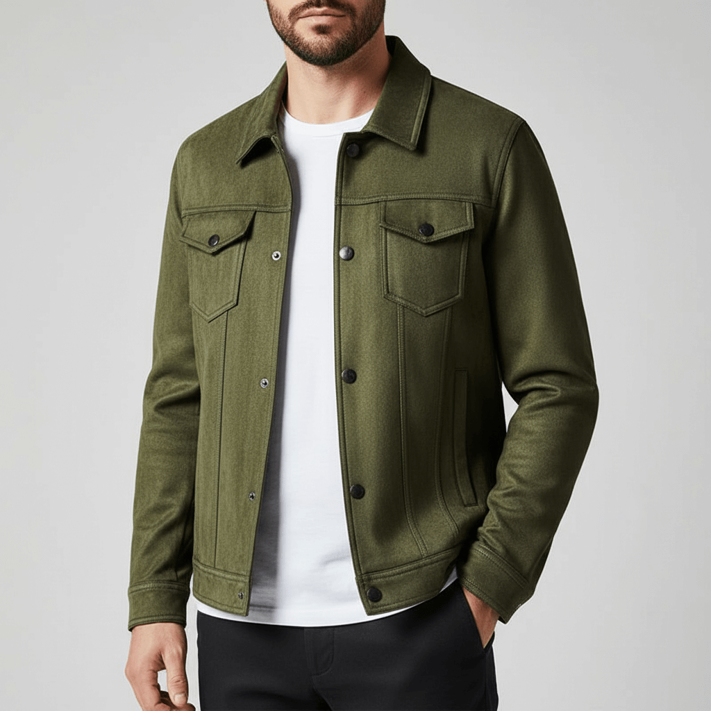 Luminovi | Suede Retro Jacket-Jacket
