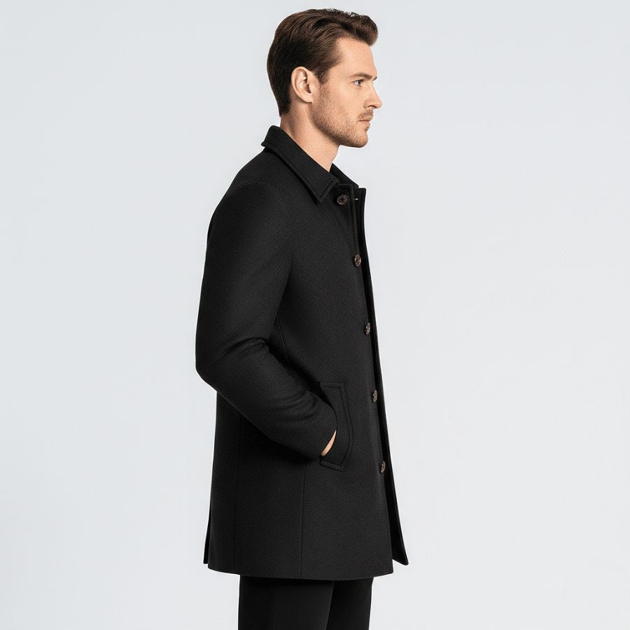 Luminovi | Water-Resistant Wool Blend Coat