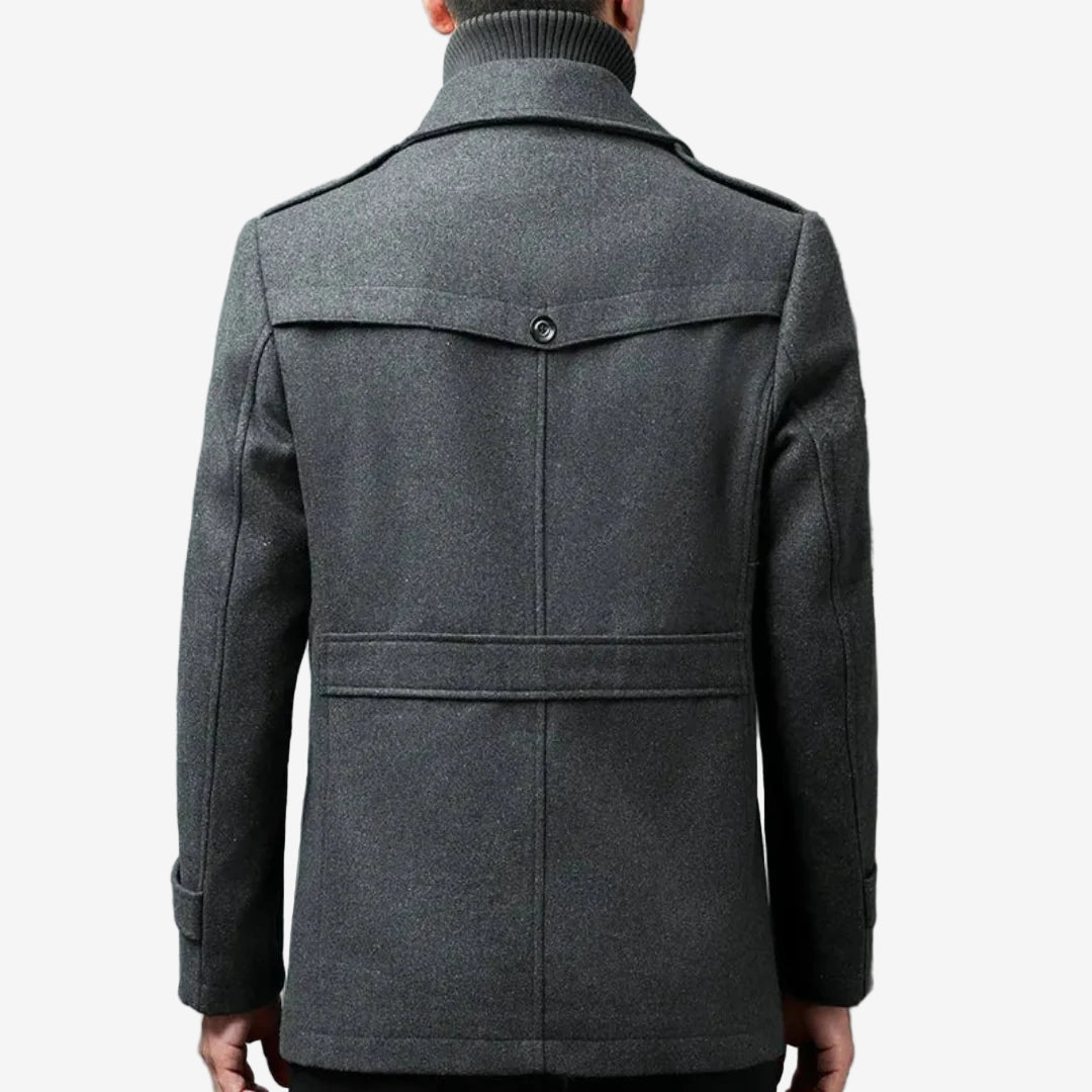 Luminovi | Wool-Blend Peacoat-Jacket