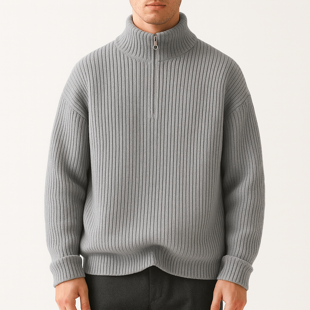 Luminovi | Wool Knit Sweater-Sweater