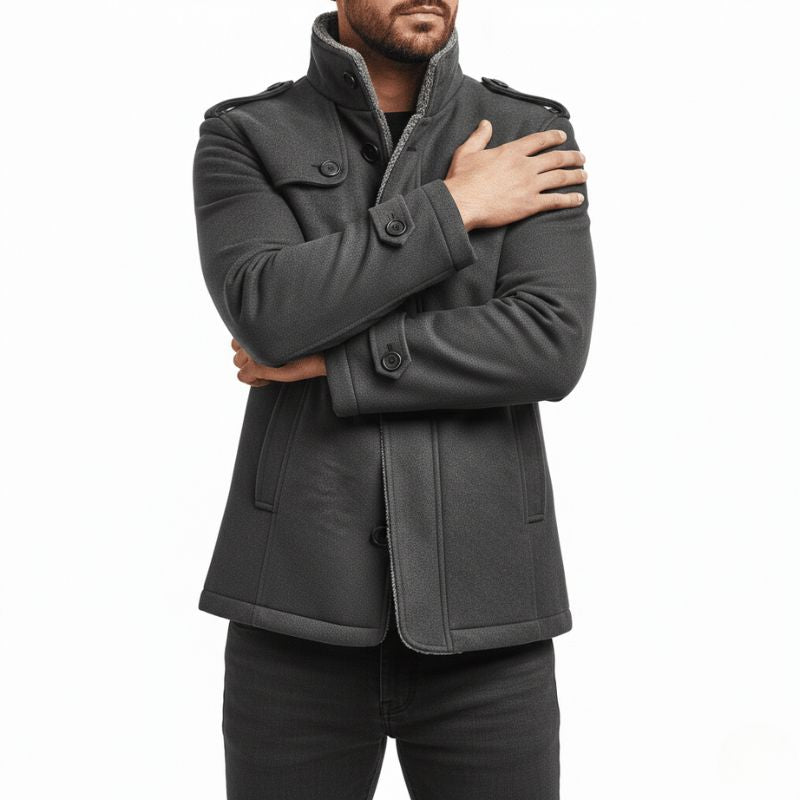 Luminovi | Classic Suede Overcoat