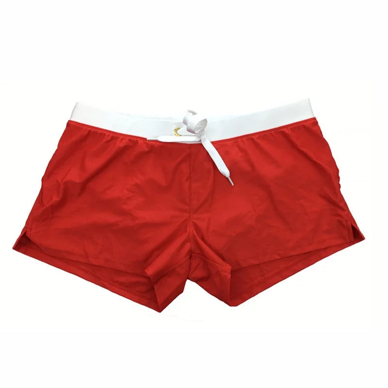 Men's Swim Trunks with Adjustable Drawcord Waist and Quick-Dry Fabric, Side Slits