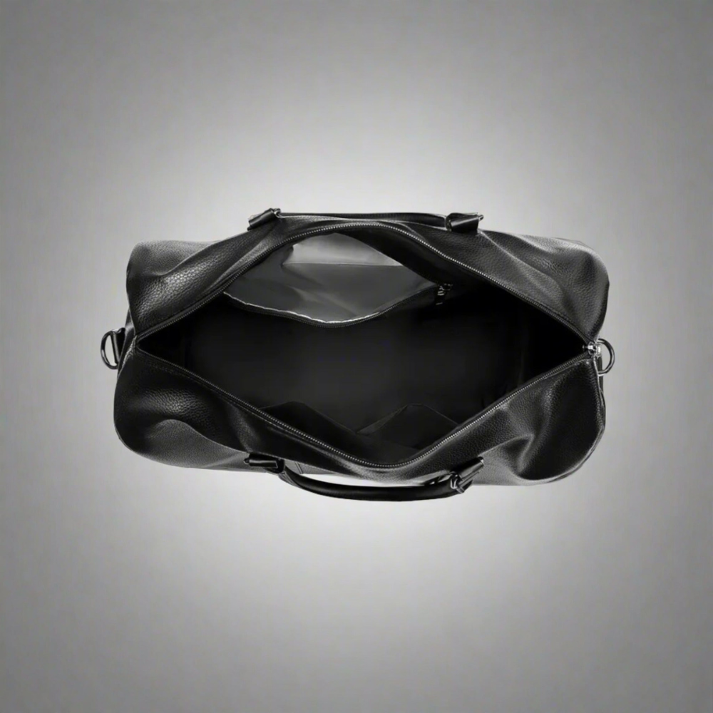 Duffle Bag for Men with Detachable Strap and Structured Interior, Heavy-Duty Fabric