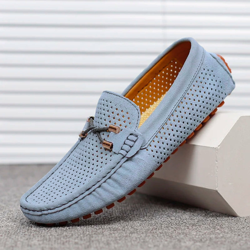 Men's Slip-On Loafers with Breathable Upper and Low Profile Design for Daily Casual Wear