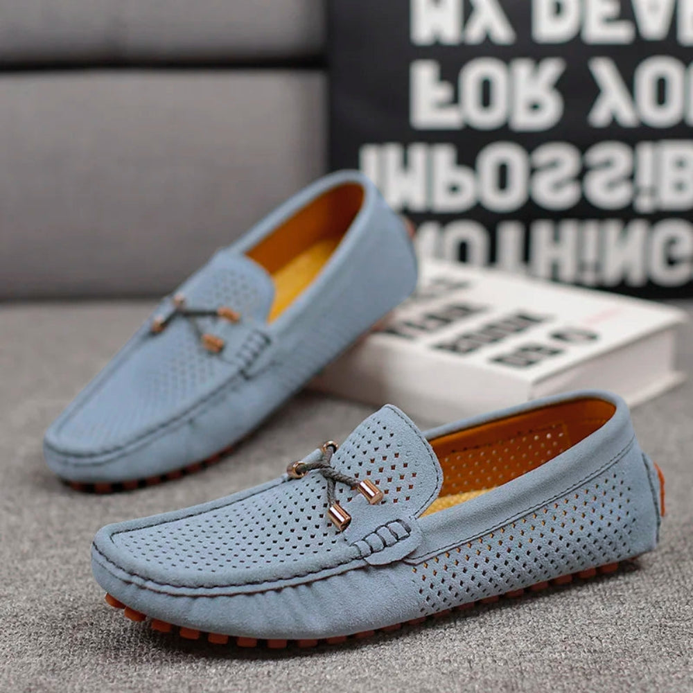 Men's Slip-On Loafers with Breathable Upper and Low Profile Design for Daily Casual Wear
