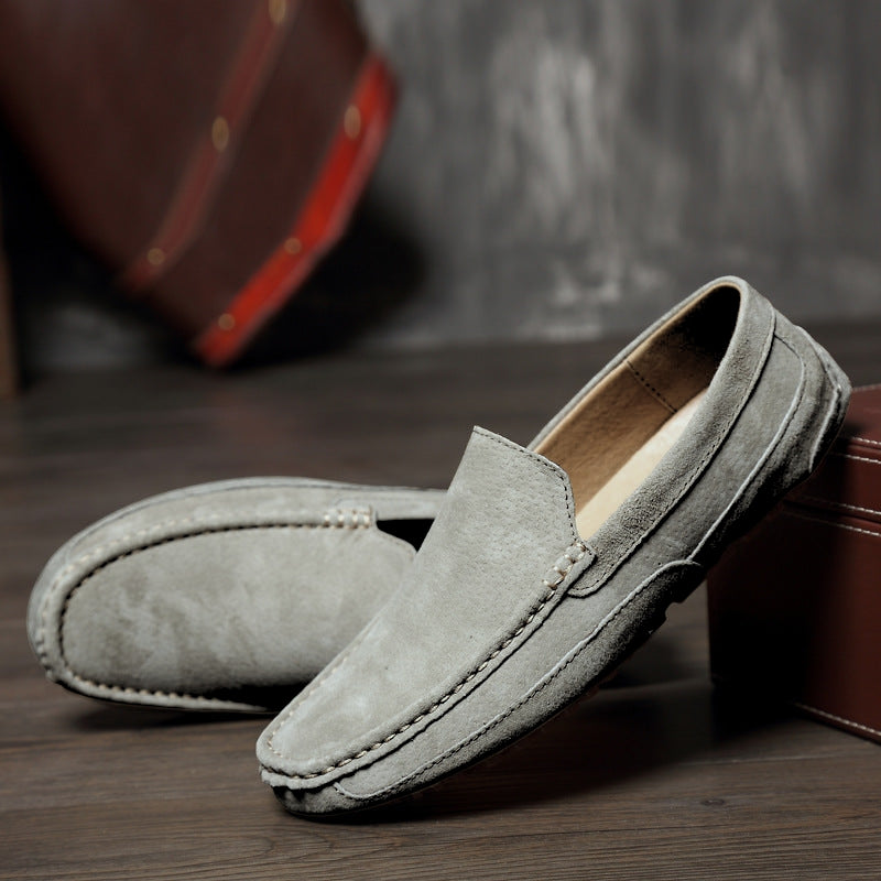 Men's Slip-On Loafers with Moccasin Stitching for Office and Professional Wear
