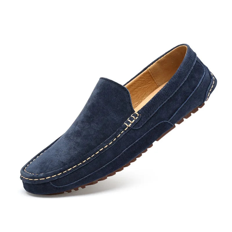 Men's Slip-On Loafers with Moccasin Stitching for Office and Professional Wear