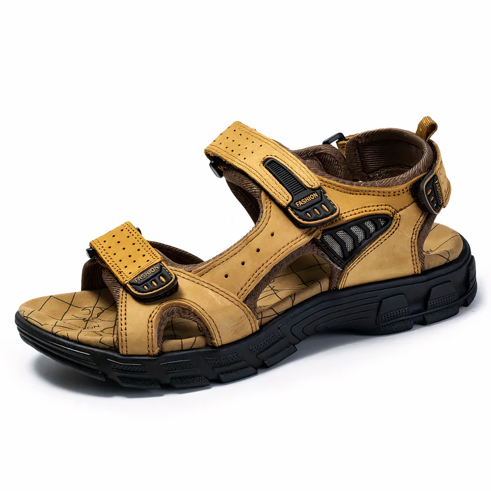 Orthopedic Hiking Sandals for Men with Adjustable Straps and Contoured EVA Footbed