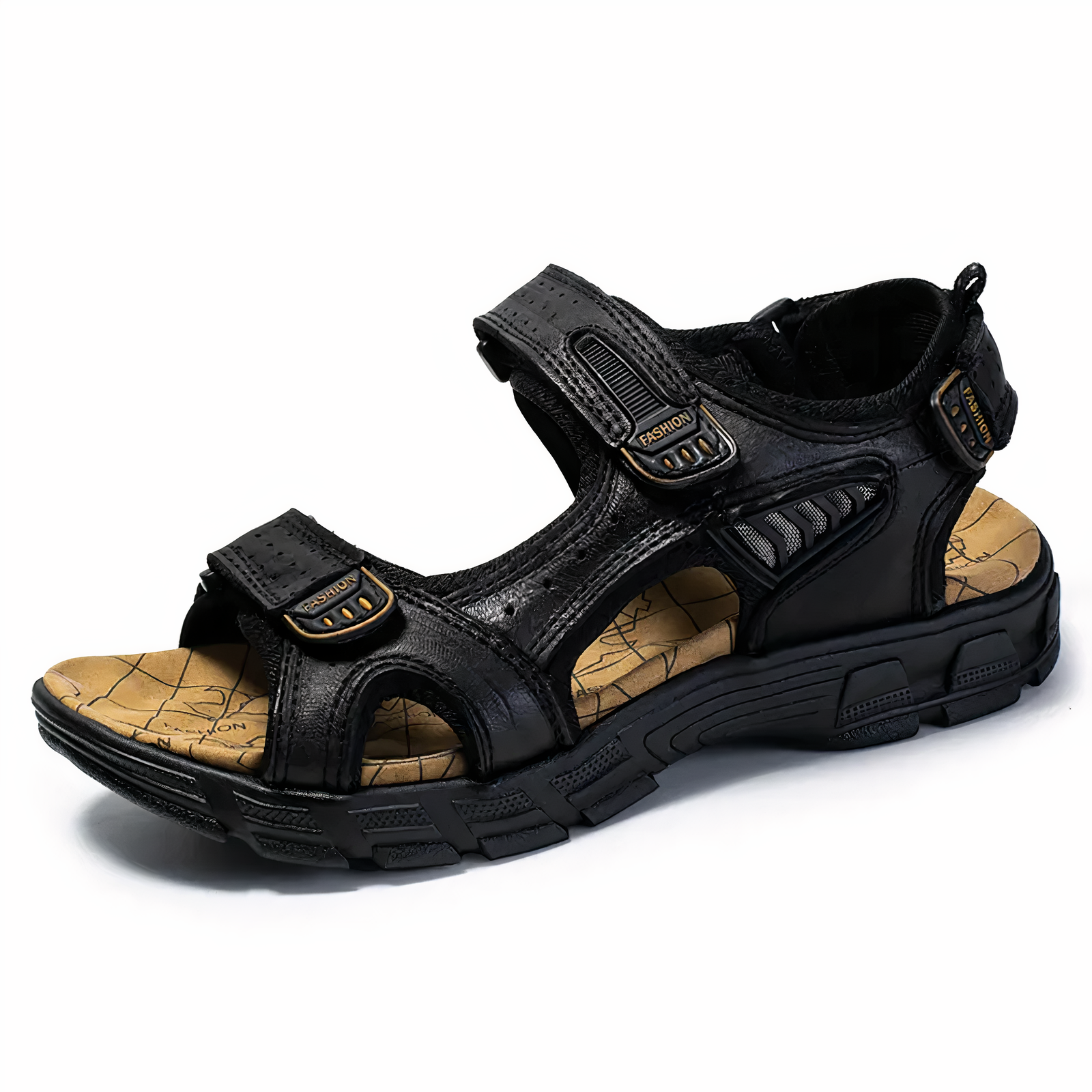 Orthopedic Hiking Sandals for Men with Adjustable Straps and Contoured EVA Footbed