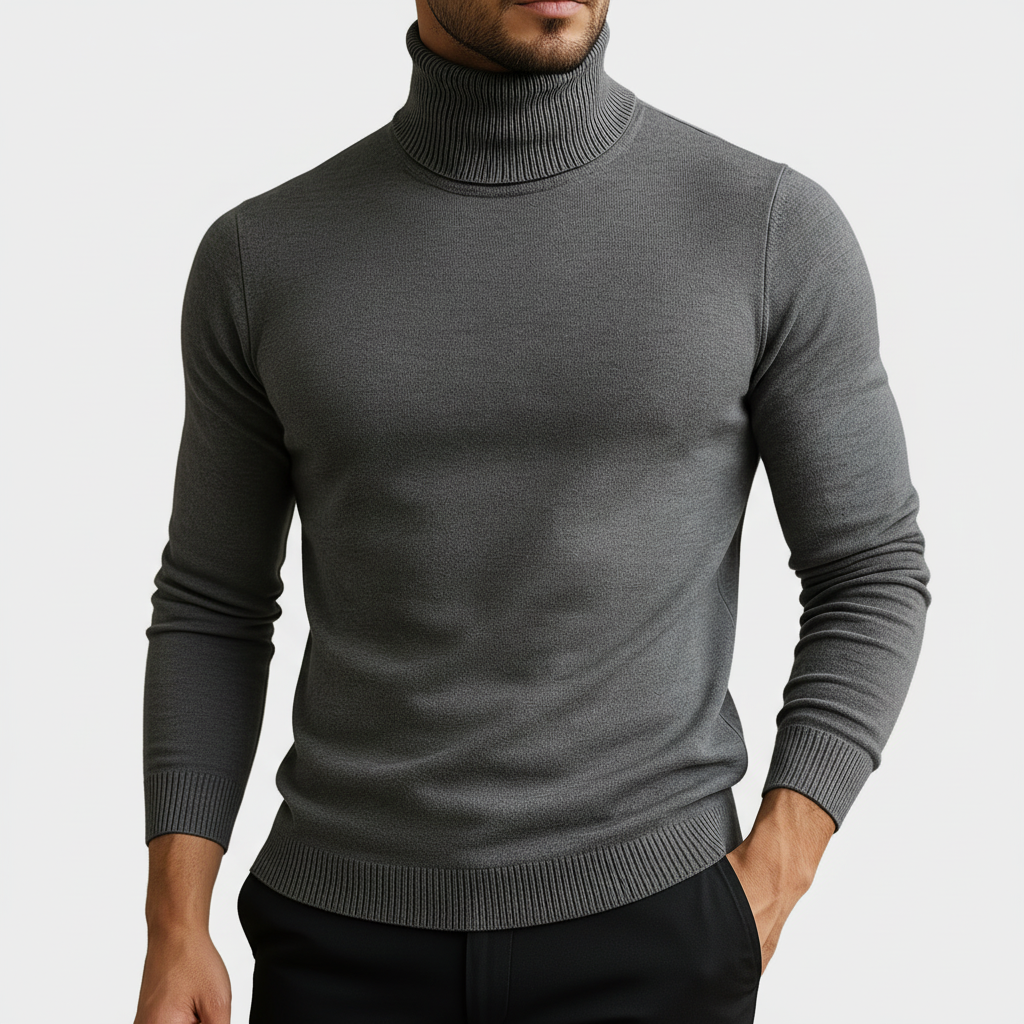 Luminovi | Slim-Fit Turtleneck Sweater