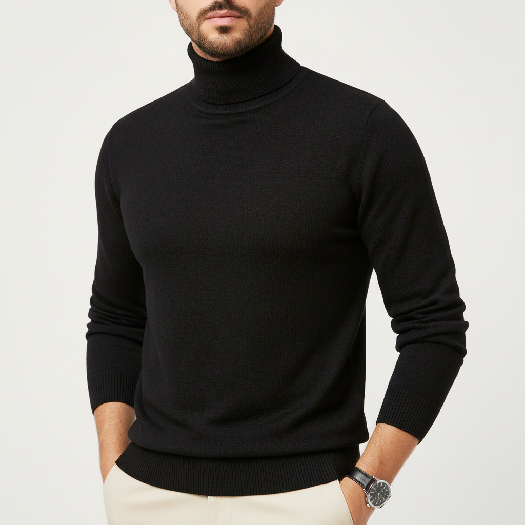 Luminovi | Slim-Fit Turtleneck Sweater
