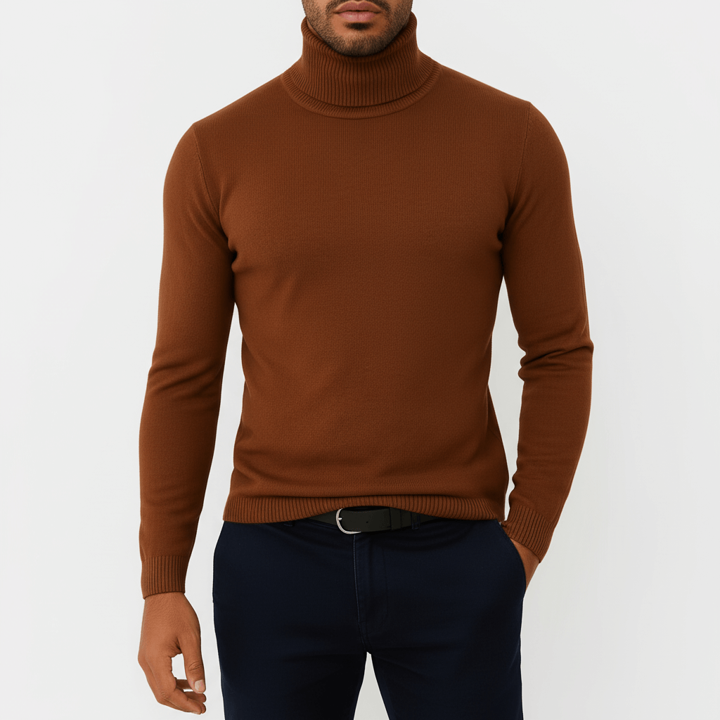 Luminovi | Slim-Fit Turtleneck Sweater