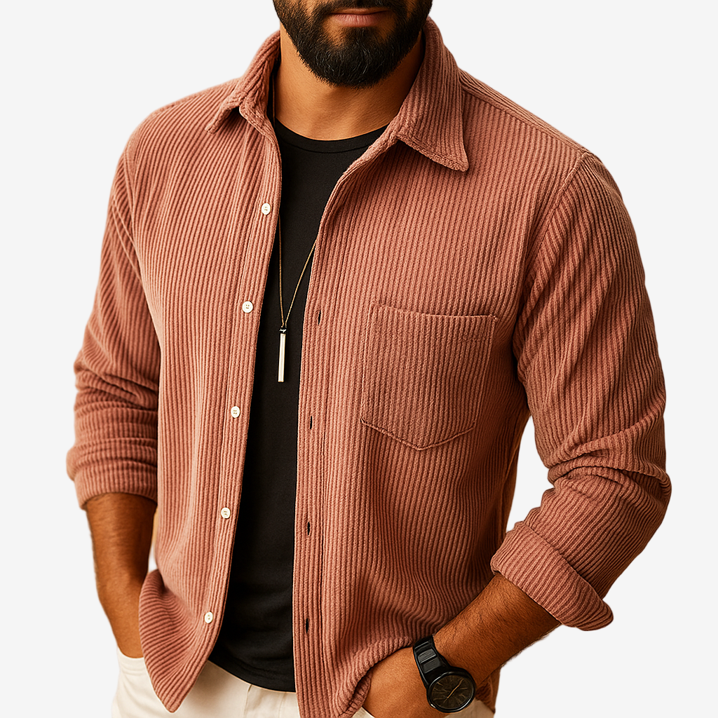 Oliver Men’s Classic Button Jacket – Long Sleeve Tailored Vest Style-Vest