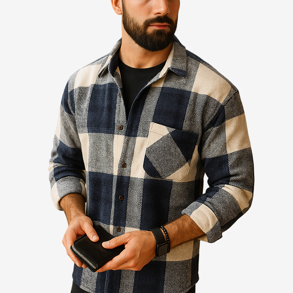 Oliver Men’s Classic Button Jacket – Long Sleeve Tailored Vest Style-Vest