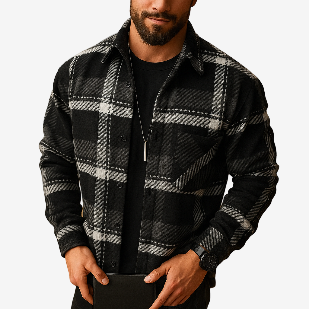 Oliver Men’s Classic Button Jacket – Long Sleeve Tailored Vest Style-Vest