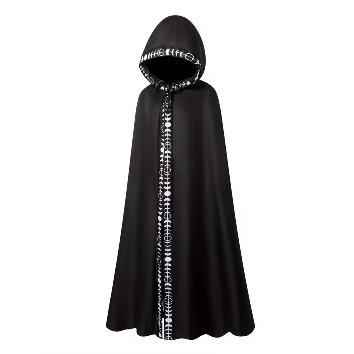 Hooded Cape for Adults with Attached Hood and Flowing Fabric, Medieval Renaissance
