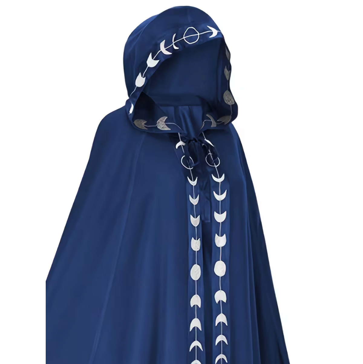 Hooded Cape for Adults with Attached Hood and Flowing Fabric, Medieval Renaissance