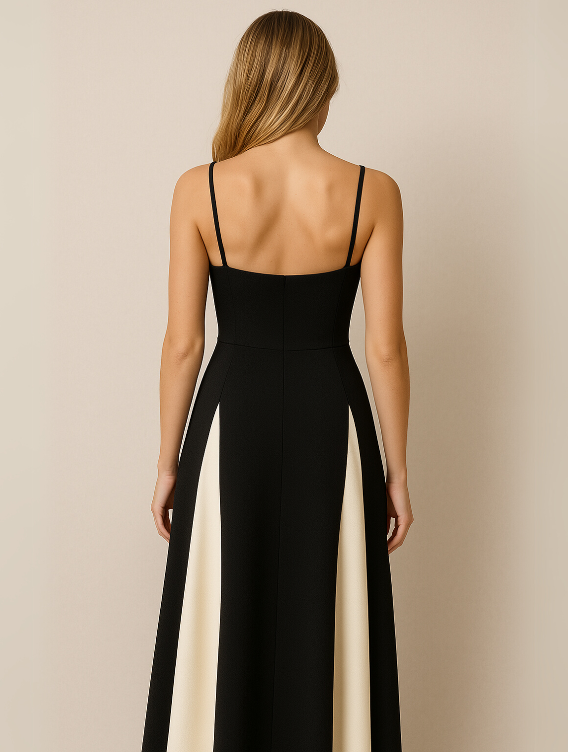 Charlotte | Portofino Elegant Contrast Panel Dress - Image 4