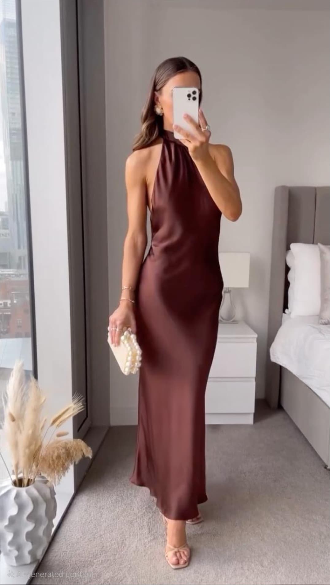 Charlotte | Elegant Velvet Dusk Midi Dress for Evening Wear - Image 1