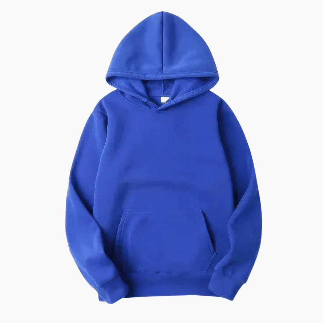 Men's Relaxed Fit Pullover Hoodie with Adjustable Hood and Kangaroo Pocket