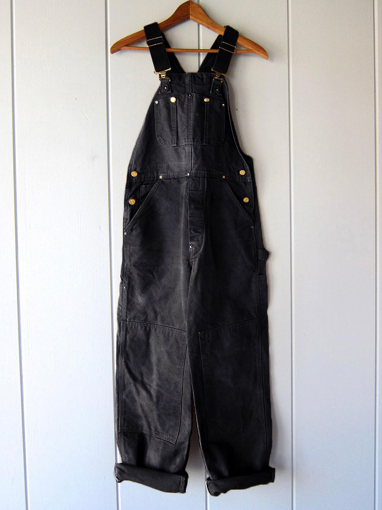 Dungaree Jumpsuit for Women with Adjustable Straps and Multiple Pockets, Relaxed Fit