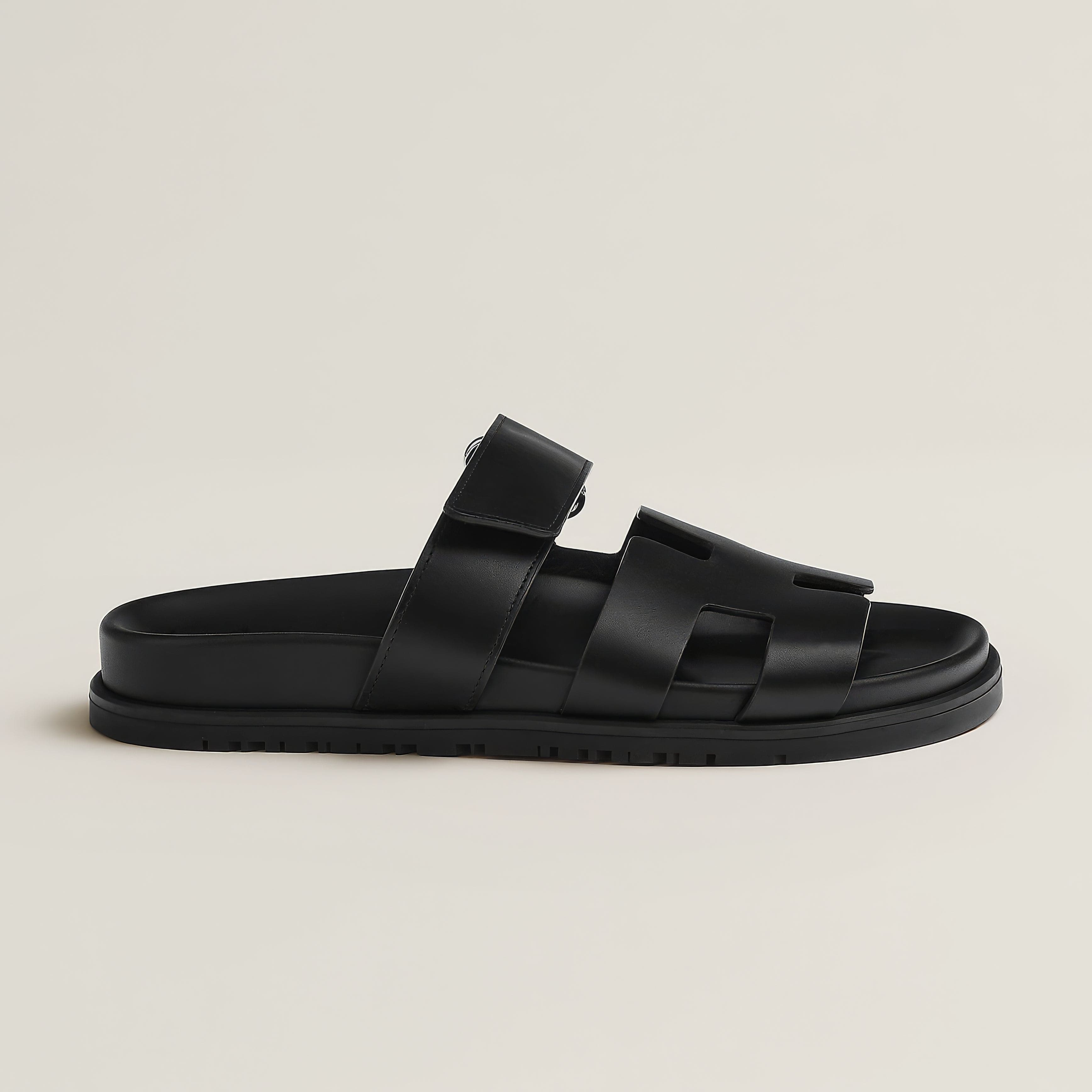 Women's Slip-On Sandals with Broad Straps and Flat Sole, Minimalist Casual