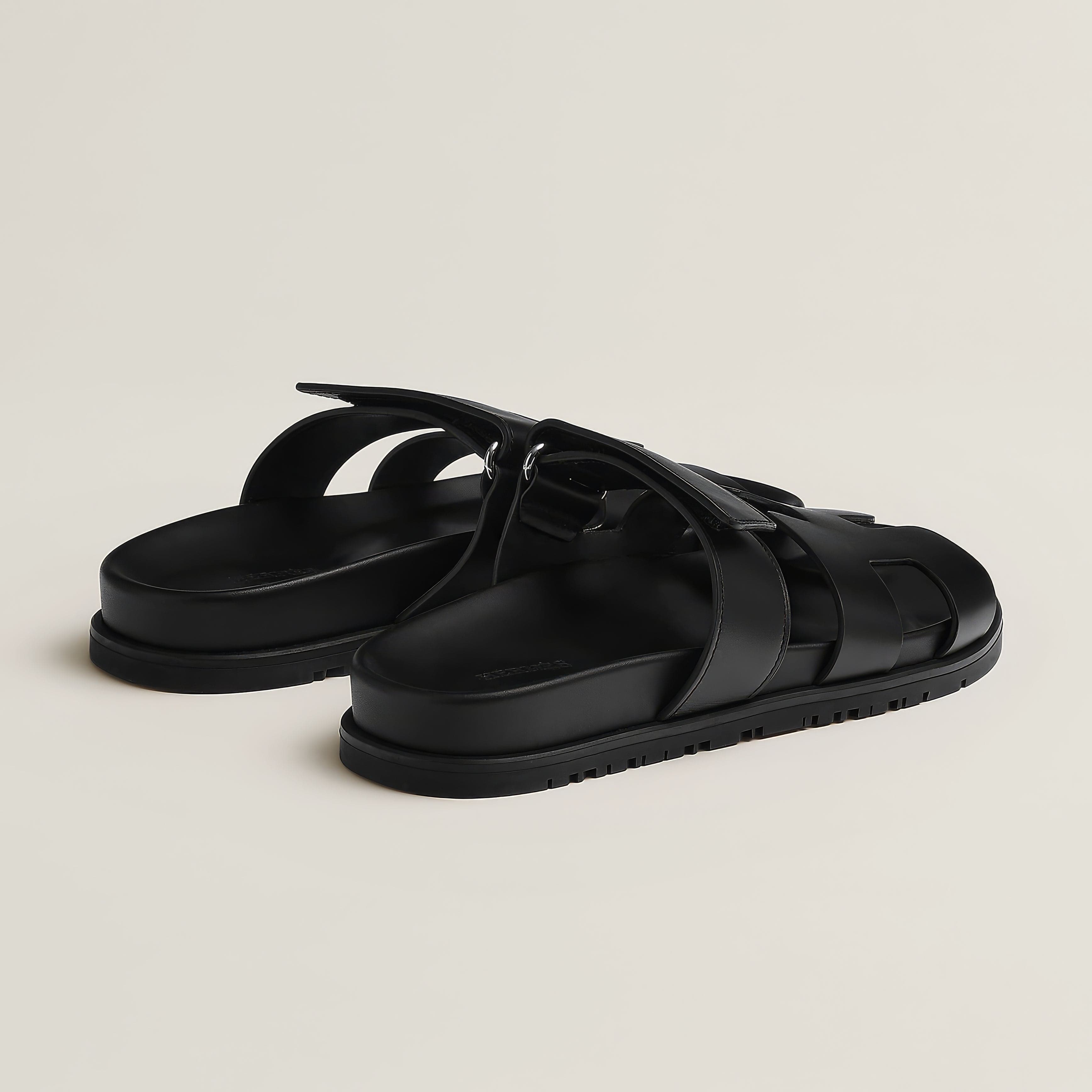 Women's Slip-On Sandals with Broad Straps and Flat Sole, Minimalist Casual