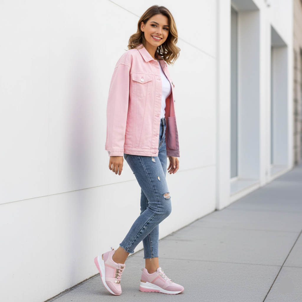 Platform Sneakers for Women with Breathable Mesh and Arch Support
