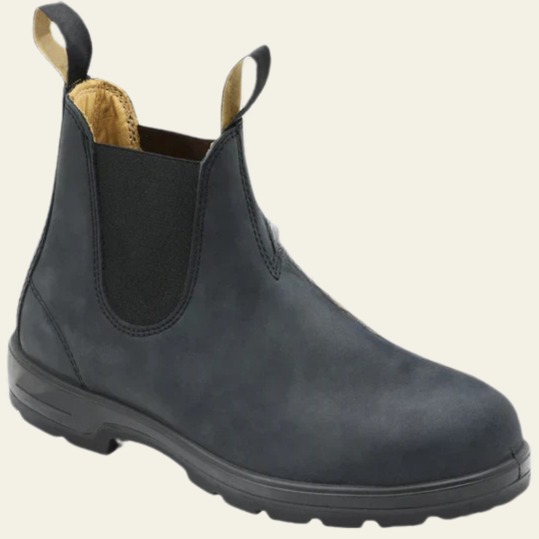 Chelsea Boots for Women with Elastic Side Panels and Cushioned Insole, Rubber Grip Outsole