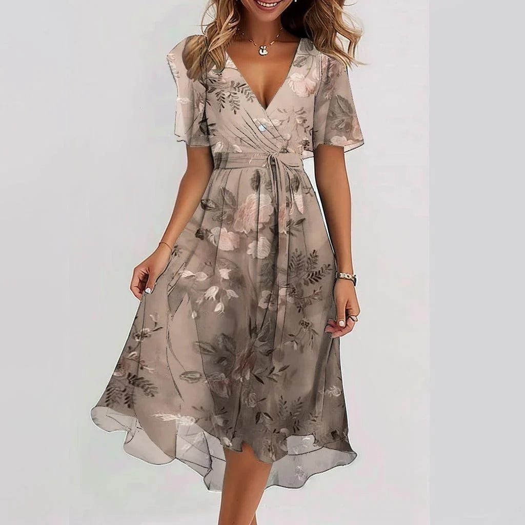 Summer Dress with Breathable Fabric and Flowy Silhouette