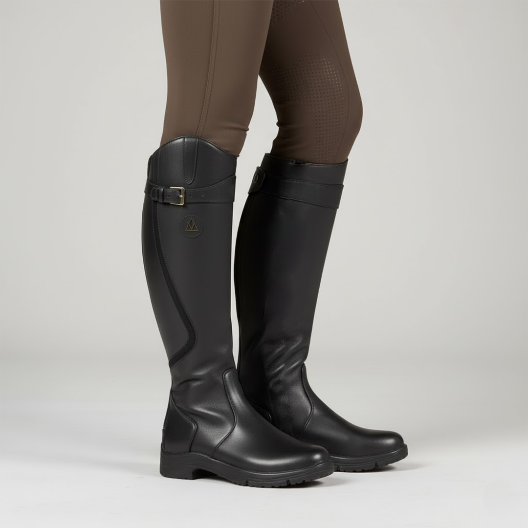 Riding Boots with Orthopaedic Support and Rugged Traction Sole, Premium Leather