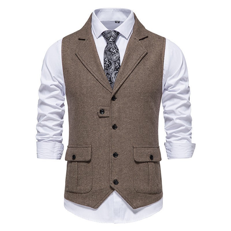 Men's Formal Dress Vest and Adjustable Back Strap