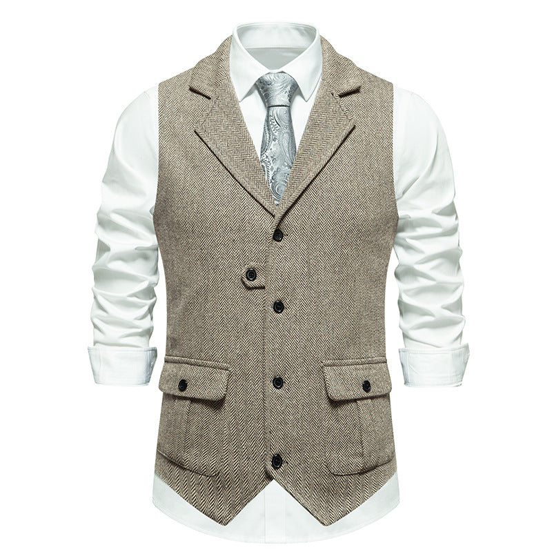 Men's Formal Dress Vest and Adjustable Back Strap
