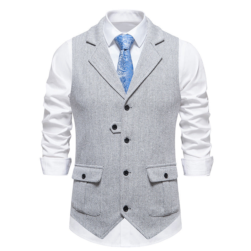Men's Formal Dress Vest and Adjustable Back Strap