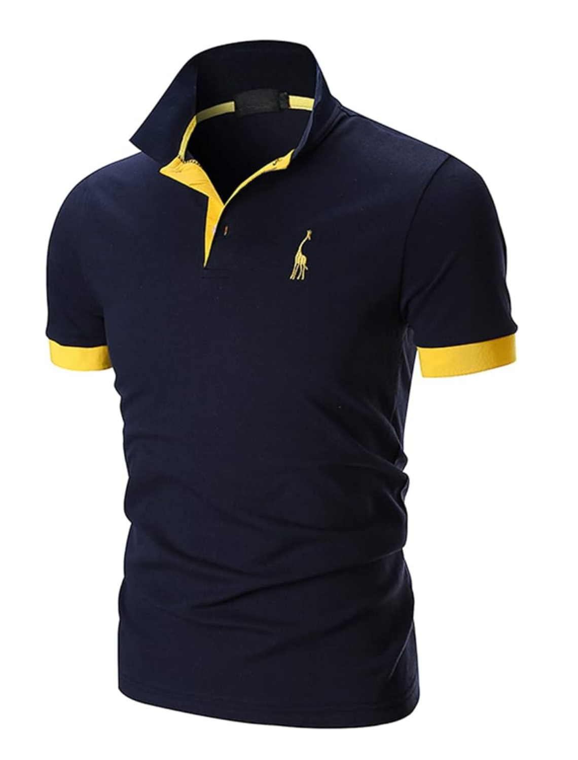 Men's Short-Sleeved Polo Shirt with Breathable Fabric