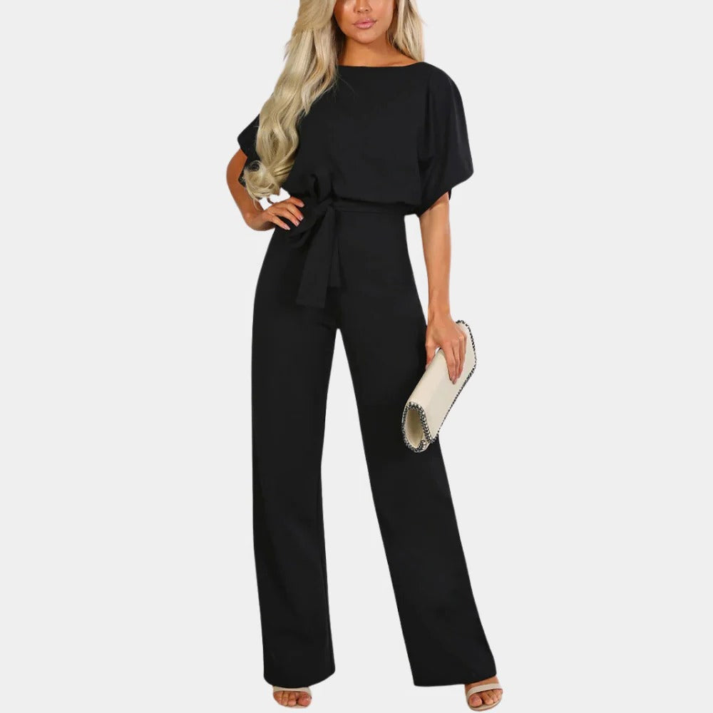 Women's One-Piece Jumpsuit with Breathable Fabric and Classic Cut