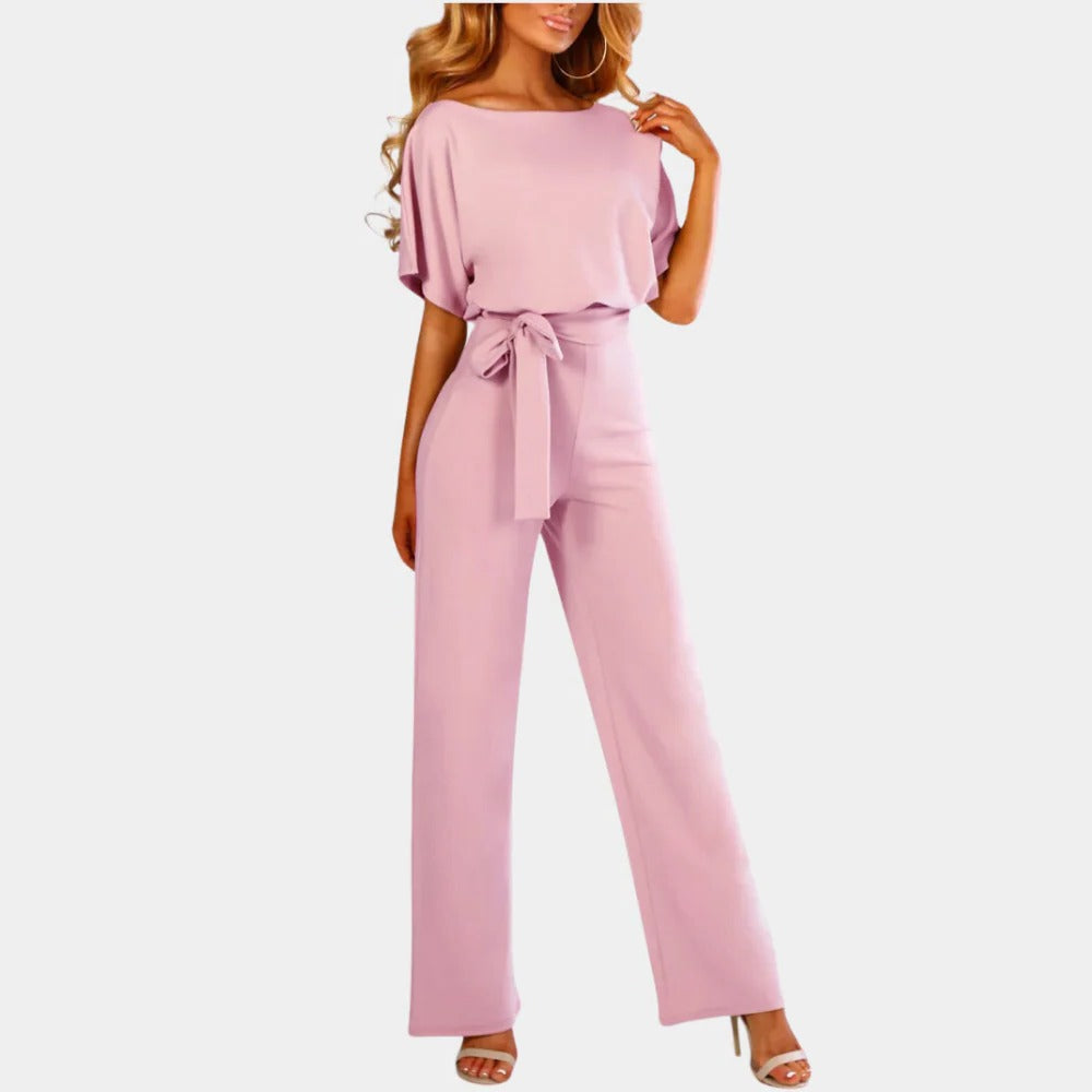 Women's One-Piece Jumpsuit with Breathable Fabric and Classic Cut