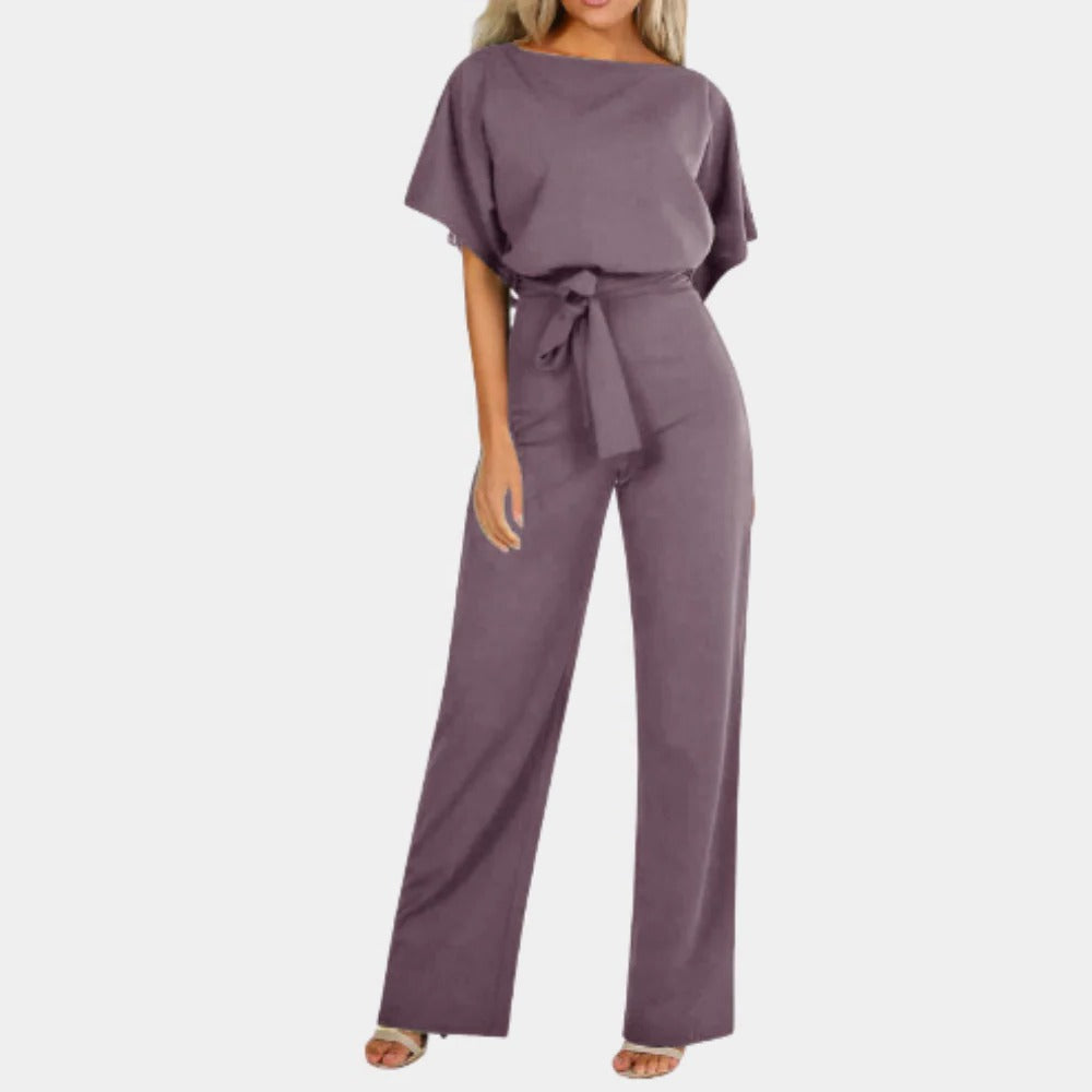 Women's One-Piece Jumpsuit with Breathable Fabric and Classic Cut