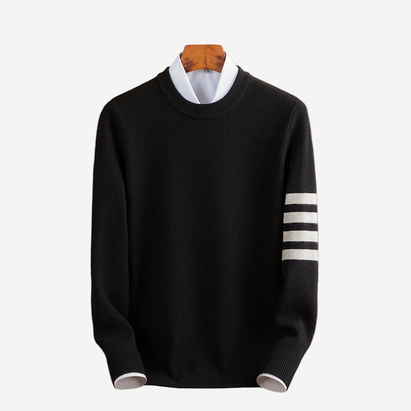 LUMINOVI | Fine Gauge Crew Neck Sweater