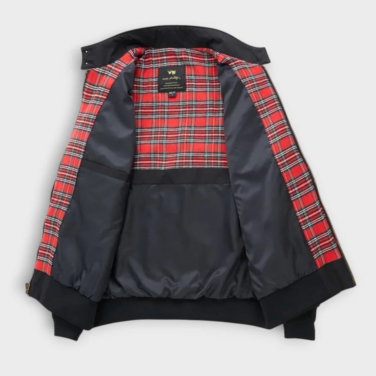 Mens Zip Front Windbreaker Jacket with Stand Collar for Casual Wear