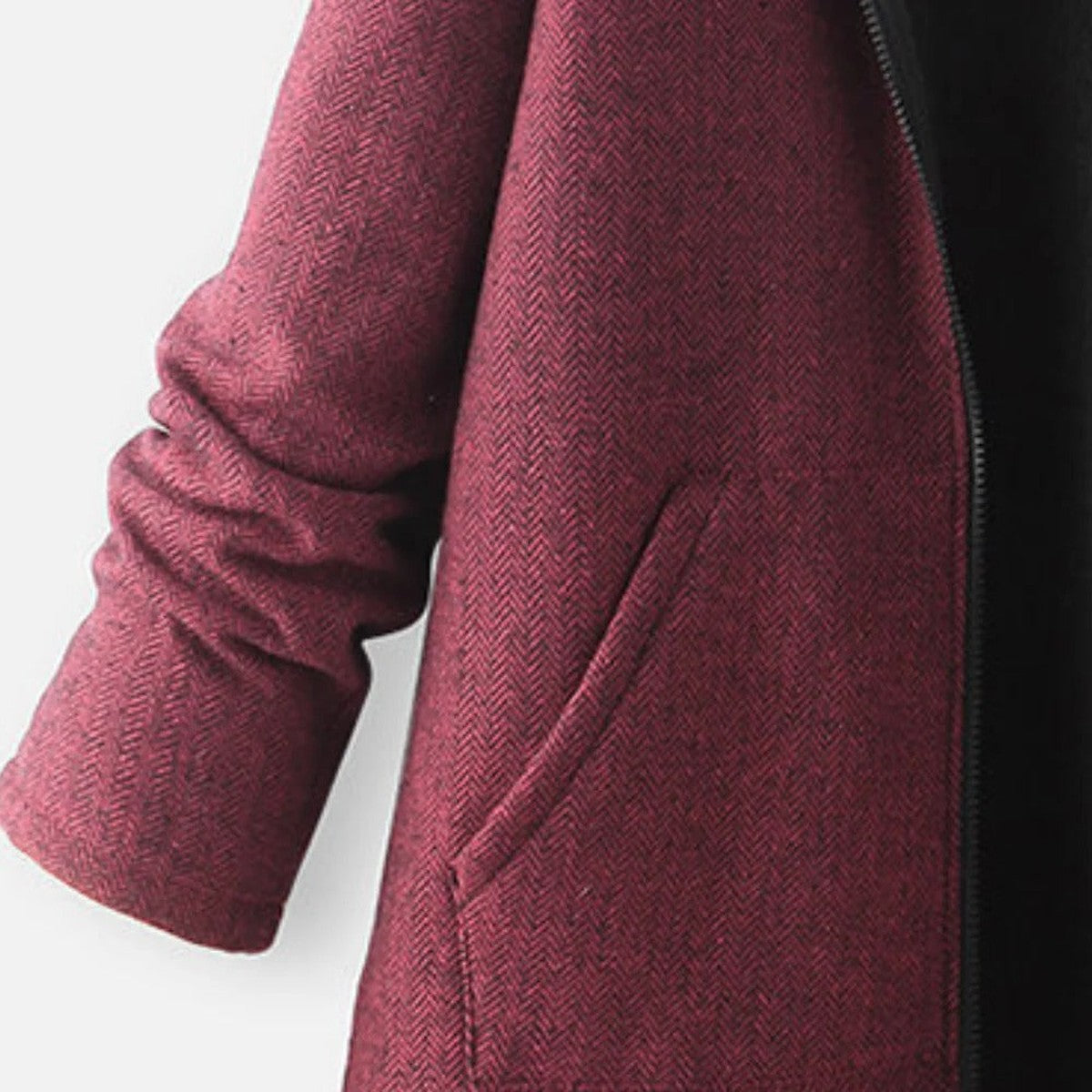 Winter Puffer Coat with Fleece Lined Hood and Fur Trim for Women