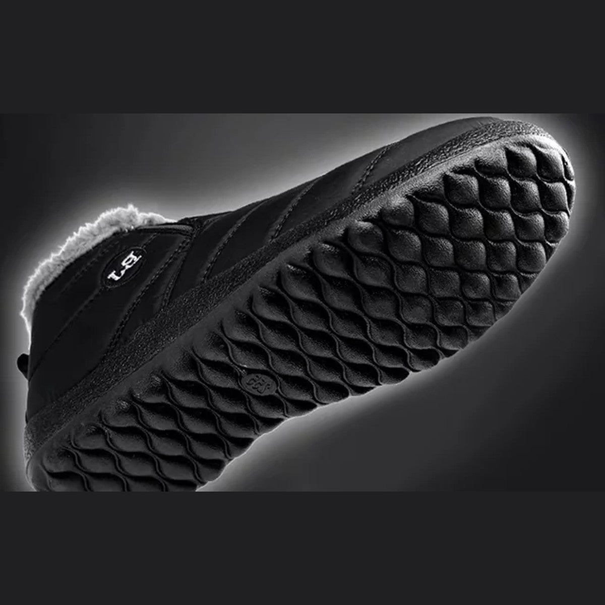 Thermal Ankle Snow Boots with Warm Fleece Lining and Grippy Winter Soles