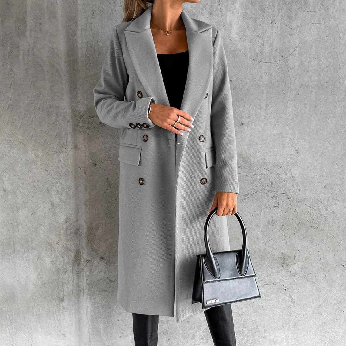 Mid Length Winter Parka with Plush Fleece Lined Hood and Front Pockets