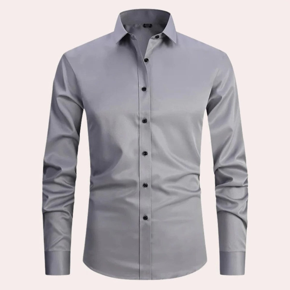 Men Short Sleeve Button Down Dress Shirt with Flexible Stretch Fabric