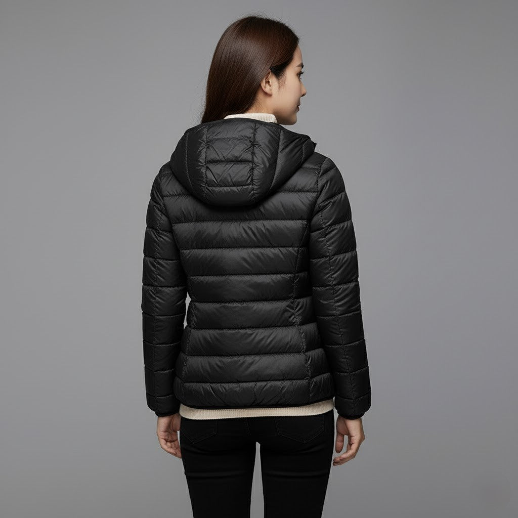 Lightweight Padded Jacket for Women with Breathable Lining