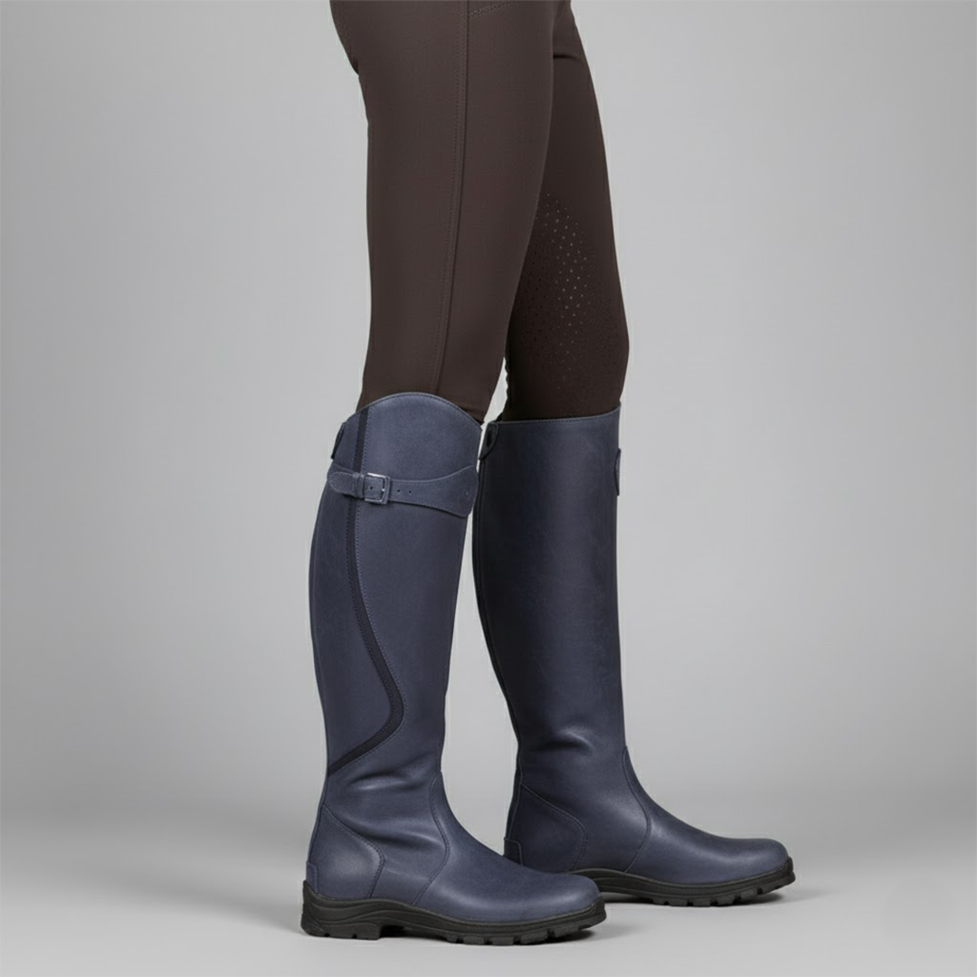 Riding Boots with Orthopaedic Support and Rugged Traction Sole, Premium Leather