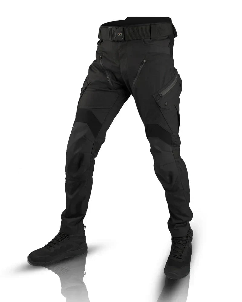Tactical Cargo Pants with Reinforced Fabric and Adjustable Waist, Secure Multi Pockets