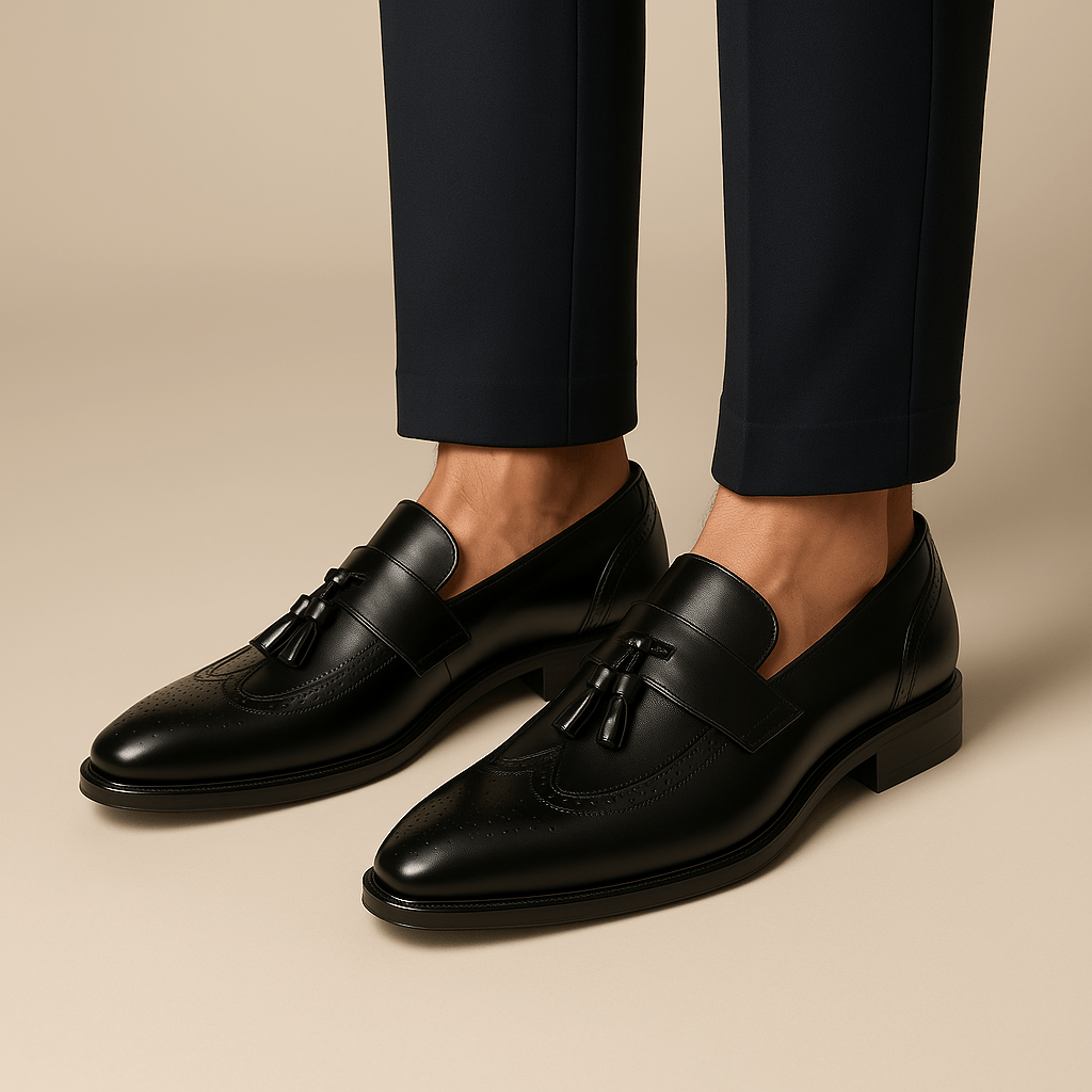 LumiNovi | The Tassel Leather Loafers
