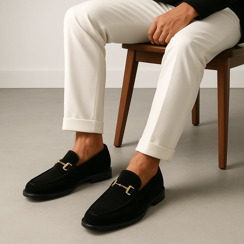 LumiNovi | The Almond Horsebit Loafers